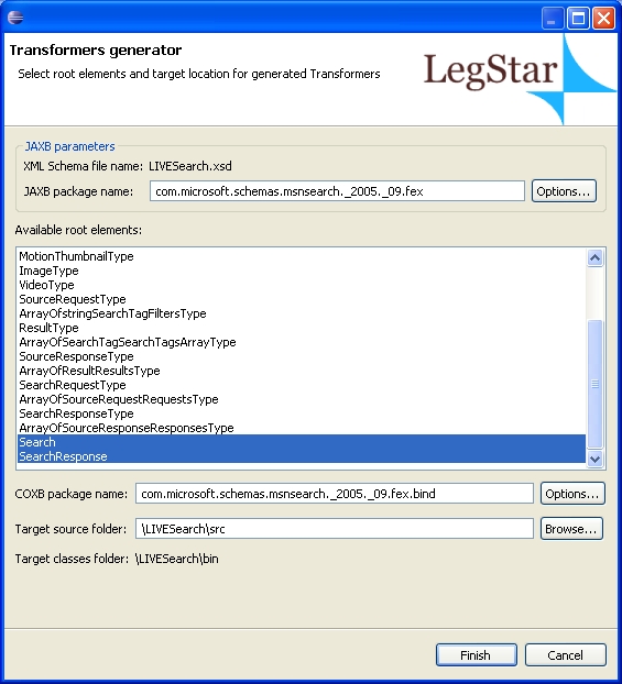 Proxy COBOL Transformers generation screen parameters